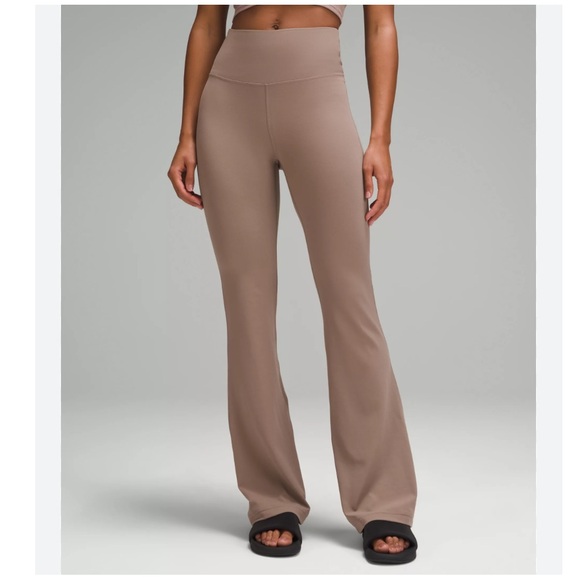 Lululemon Groove Super-High-Rise Nulu Flared Pant Taupetastic 0 - Picture 1 of 2